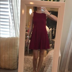 Wine colored A line Dress size 6